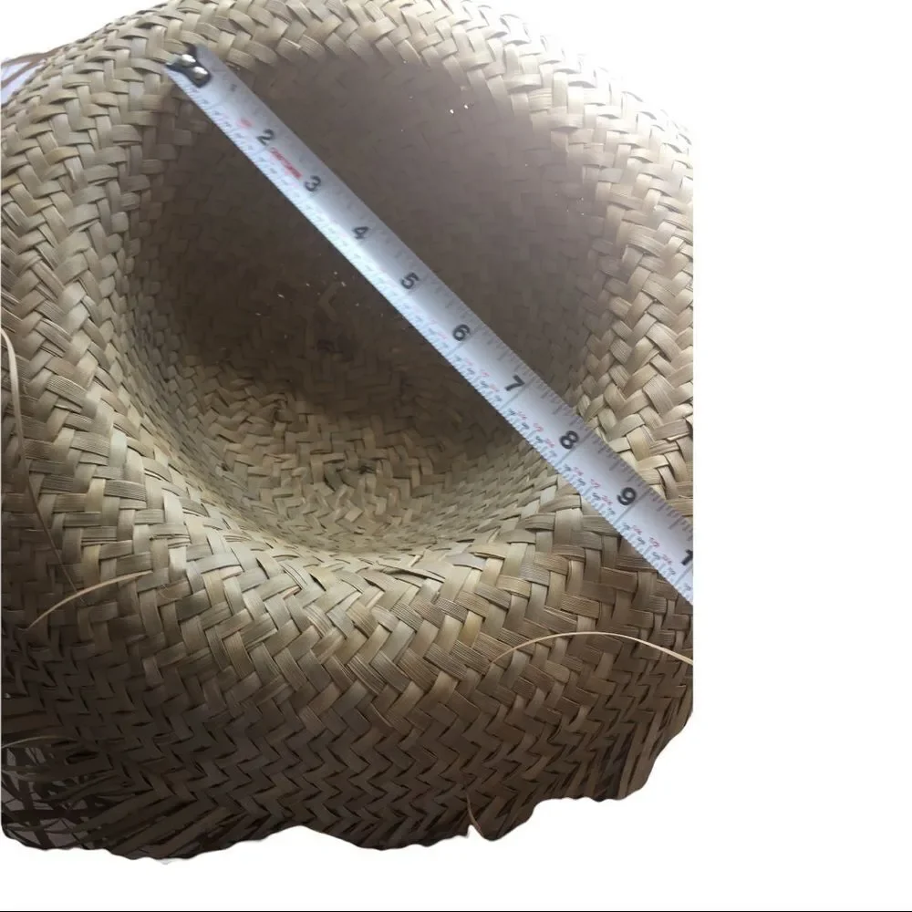 Vintage Woven Straw Sun Hat - Picture 5 of 6